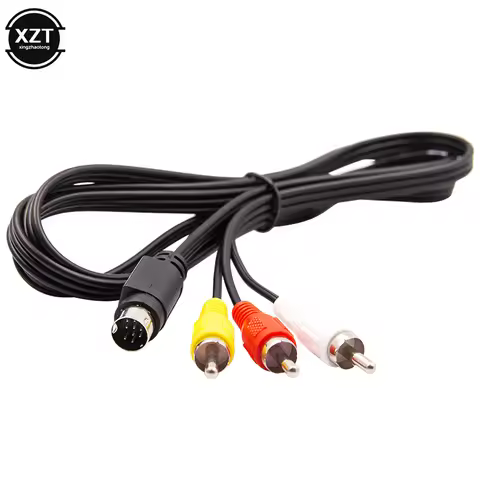 3RCA to 9 pin Adapter Cable for TV BOX Audio Video Cable 1.5M/5FT RCA AV Stereo Composite Adapter Ga