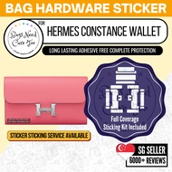 [𝐁𝐍𝐂𝐓👜]💛 Hermes Constance Wallet Bag Hardware Protective Sticker | Full Coverage Bespoke Fitting Sea