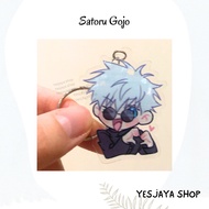 GANTUNGAN {+Freebies} Keychain Satoru Gojo / Gojo JJK / Gojo Jujutsu Kaisen Merch / Anime Merch / Ke