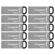 Kingston 64GB DataTraveler Kyson USB 3.2 Gen 1 200MB/s Read Metal Flash Drive (10-pack) (10 Items) K