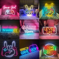Gamer Neon Sign for Gamer Room Decor, Level Up Dimmable Arcade Neon Signs for Wall Decor, USB Powere