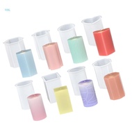 Vonl 8Pcs Geometric Cylinder  Molds for Making  Soap Home Decoration