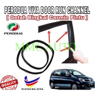 ORIGINAL PERODUA VIVA FRONT & REAR RUN CHANNEL / CERMIN PINTU GETAH DEPAN & BALAKANG