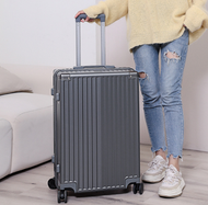 東京仁 - (灰色 / 20" / 拉鏈) 簡約耐用4輪登機行李喼/箱