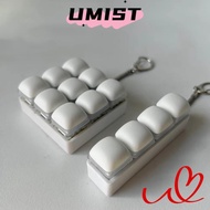UMISTYDREAMC9 Fidget Keychain, Keys Button 3/4/9Keys Finger Keyboard Cap,  DIY Keyboard Relief Stres