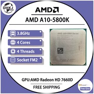 Amd A10-Series A10 5800K A10 5800 Quad-Core CPU Processor AD580KWOA44HJ/AD580BWOA44HJ 0Socket FM2