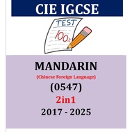 Igcse Chinese Past Papers ( Mandarin ) (PAPER 1,2,3,4)  2017 June -2025 June  (2IN1 VERSION)