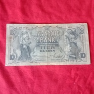 Uang kuno wayang 10 gulden