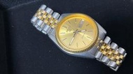 漂亮 美品 日本 精工錶 SEIKO 日本 早期 黃金色錶 二手 機械錶 行走正常