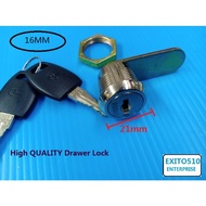CAMLOCK 16MM/DRAWER LOCK /KUNCI LACI(16MM)