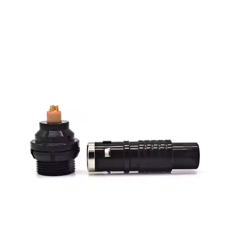 Metal 1K Waterproof Push-Pull Self-Locking 8P M16 Connector All Black Salt Spray Resistant FGG EEG M