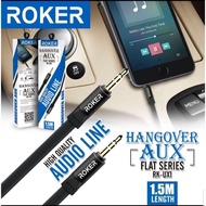 ROKER 1.5M FLAT HANGOVER AUX CABLE