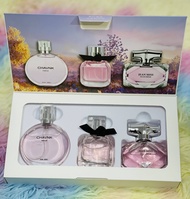 (พร้อมส่ง) น้ำหอมผู้หญิงเซท 3กลิ่นCOCO DAISY Eau De Toilette JEAN MISS EAU TENDRE+GOGO Mademoiselle+