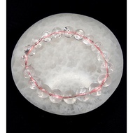 Azeztulite Rose Quartz Stone Bracelet Full natural 10mm4A F1027