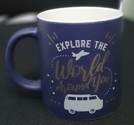 Cốc sứ tráng men EXPLORE THE WORLD AROUND YOU họa tiết siêu đáng yêu và ý nghĩa