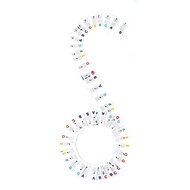 Detachable Piano Keyboard Note Label, 88 Keys Piano Note Guide and Piano Key Guide