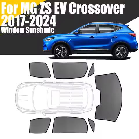 Custom Magnetic Car Window Sunshade For MG ZS EV Crossover 2017 - 2024 Curtain Mesh Front Windshield