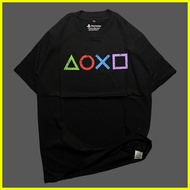 ◠  ╞ ◿ HITAM Orifake - Black PLAYSTATION T-Shirt Code