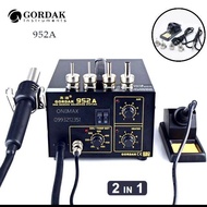 GORDAK  HOTARE 952A 952 850 เครื่องเป่าลมร้อน พร้อมหัวแร้งบัดกรีปรับอุณภูมิได้ ซ่อมโทรศัพท์ ซ่อมมือถ
