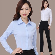 Áo sơ mi nữ công sở, áo sơ mi nữ trắng kiểu dáng basic phối đồ siêu dễ HB32