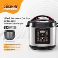 Giselle 10 in 1 Electric Digital Multifunction Pressure Cooker Non-Stick Inner Pot Rice Cooker (1000