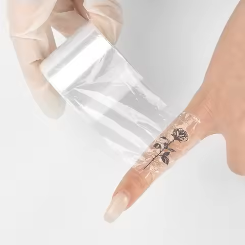 1 Roll Plastic Wrap Cover Preservative Film for Permanent Makeup Tattoo Eyebrow Clear Wrap Film Eyeb