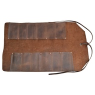 Leather Big Tool Roll Up Bag (12 Slots),Portable Carry on Pouch,Workshop Storage,Woodworking Tools Organizer,Handmade