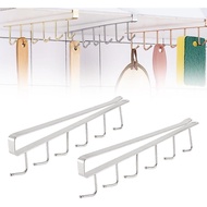 Shelf Mug Hanger Mug Hooks Under Cabinet 6 Hooks, Under Cabinet Coffee Mug Holder Hooks Hanging Rack