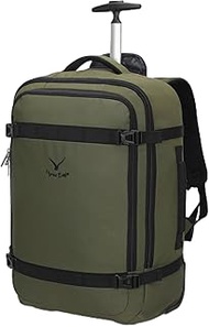 42L Trolley Backpack Travel Bag with Wheels, Hand Luggage, Hand Luggage Case for Travel and Business