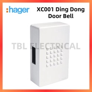 Hager XC001 Ding-Dong Door Bell Door Chime AC 240V ELEKTRIK LOCENG