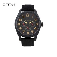 Titan Black Dial Canvas Strap Watch 9479AF01