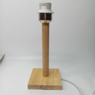 Solid Wood Wood Table Lamp DIY Bedroom Table Lamp Base Lamp Holder Lamp Post E27 Screw Bedside Acces