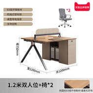 Modern Office Desk Partition Combination Staff Workstation for 6 People Double Seat Facing Each Othe
