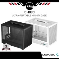 DEEPCOOL CH160 | BLACK / WHITE | ULTRA-PORTABLE MINI-ITX PC CASE