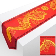 Chinese Dragon Printed Table Runner 11 Inch x 5.9 ft Asian Table Runner Chinese Party Decorations fo