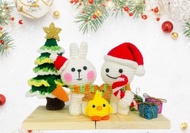 Spoiled Rabbit and smile person Christmas 聖誕鉤針公仔 聖誕禮物