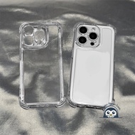 Luxury Four-corners Clear Phone Case For Samsung Galaxy S25 Plus Ultra S25+ A36 A16 A06 M35 M55 F55 