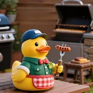 [Nice]  Adorable Duck Figurine Duck Figurine for Office Decor Handcrafted Resin Duck Figurine for Ho