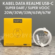 REALME SUPER VOOC Usb Type C Data Cable 20W 30W 33W 45W 65W 67W 80W Fast Charging SUPER DART Origina
