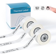 【3 Rolls】Compatible with Niimbot D11/D110/D101 Transparent Label Sticker Waterproof Label Paper