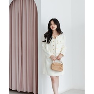 [ Keyclothingline ] Rome Tweed Set Blazer Dress / Tweed Blazer Dress Set