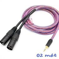 dây jack 3.5 ra canon đực Jack  XLR canon âm thanh Dây micro jack canon Dây canon Dây âm thanh