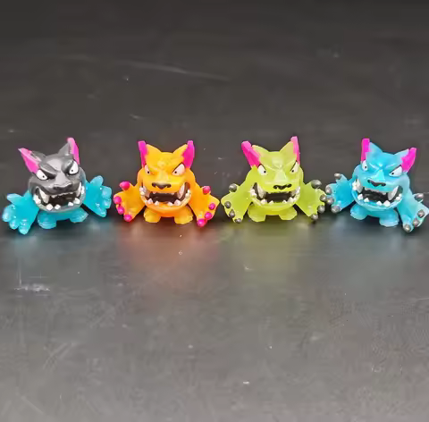 LOT 4pcs/set Mr Beast Lab Swarms ATOMIC Panthe Micro Figures Kids Collection Toys