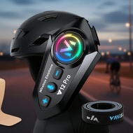 Y12 Pro Waterproof Helmet Intercom Bluetooth 5.4 500m Handsfree Wireless Speaker