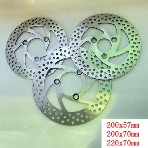 200mm 220mm Disc Brake 3 Hole 57mm 70mm Motorcycle Universal Front Rear Wheel electric bicycles Disk