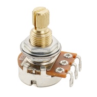 Musiclily Pro B250K Mini Pot Brass Metric Split Standard Shaft 9.5mm Linear Taper Potentiometer for 