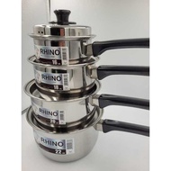 <<Brander Malaysia>>RHINO Stainless Steel Sauce Pan with Lid / Sauce Pot with Cover / Cookware / Mag