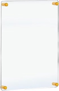 Azar Displays 105531-GLD Acrylic Floating Double Panel Wall Frame ,22" x 28" Graphic Size, Overall F