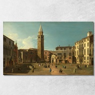 Campo Sant Angelo Venice Canaletto cnl10 Canvas Print