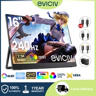 [Local delivery] Portable Monitor 16'' 240Hz 2.5K Gaming Monitor QLED Display HDR FreeSync For Lapto